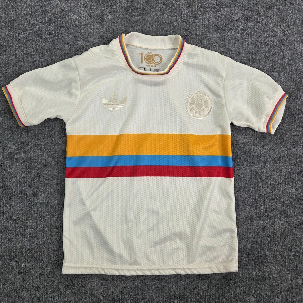 Colombian National Team 100th Anniversary Adidas Jersey Kids Size‎ 8 Slim Fit